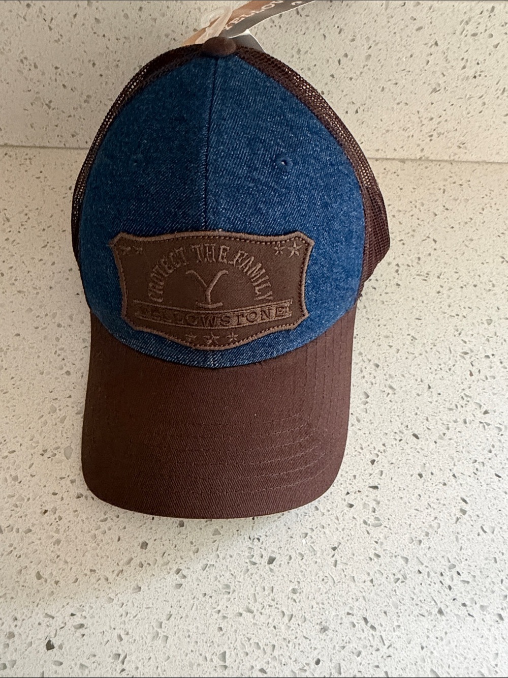 Yellowstone Blue and Brown Trucker Hat